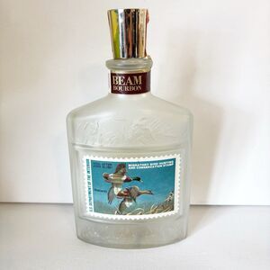 Jim Beam Green Winged Teal Whiskey Decanter Duck Stamp Series 2nd Edition Empty
